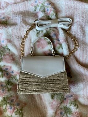 Forever 21 Crossbody Straw Bag